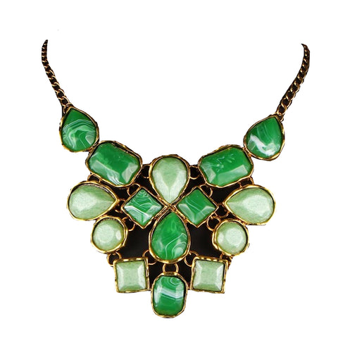 Geometric Flowers Necklace