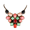 Geometric Flowers Necklace