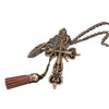 Feather Cross & Tassel Chain