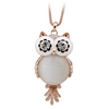 Antique Owl Pendant Necklace