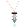 Geometric Double Tone Marble Necklace
