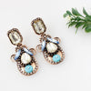 Oval Swirls Royal Earrings