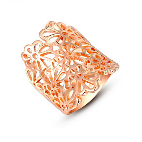 Kissing Flowers Ring