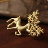 Christmas Reindeer Collar Pin