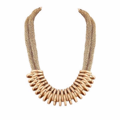 Overlapping Spirals Necklace