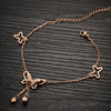 Butterfly with Tassel Anklet