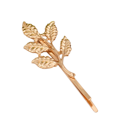 Leaf Barrettes Hairclips (Pair)