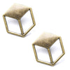 3D Cube Collar Pin (Pair)