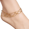 Chain Link Waves Anklet
