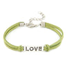 LOVE Charm Leather Wrist-Chain