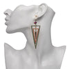 Overlapping Triangles Drop Earrings