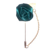 Rose & Leaf Chain Lapel Pin