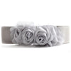 Double Rose Flower Elastic Waist Belt