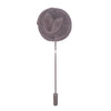 Blue & Grey Velvet Flower Lapel Pin