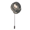 Flower Lapel Pin - Brown & Grey