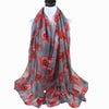 Floral Print Beach Scarf