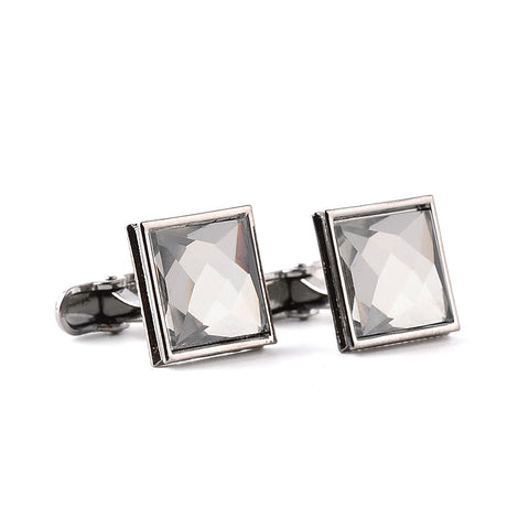 Square Crystal Classic Cufflinks