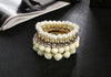 Pearl Rose Multilayer Bracelet