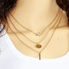 Layered Chain Bar Necklace
