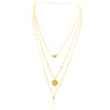 Layered Chain Bar Necklace