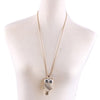 Antique Owl Pendant Necklace