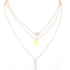 Layered Chain Bar Necklace