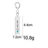 HER ONE HIS ONLY Heart Engraved Couple Keychain