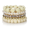 Pearl Rose Multilayer Bracelet