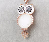 Antique Owl Pendant Necklace