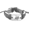 Zodiac Sign Leather Bracelet