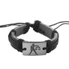 Zodiac Sign Leather Bracelet