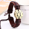 Zodiac Sign Constellation Leather Bracelet