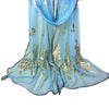 Peacock Gold Foil Stamping Scarf