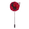 Maroon Multiple Flowers Lapel Pin