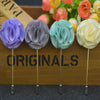 Mauve Round Flower Lapel Pin