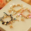 Eiffel Tower and Crystal Charms Bracelet