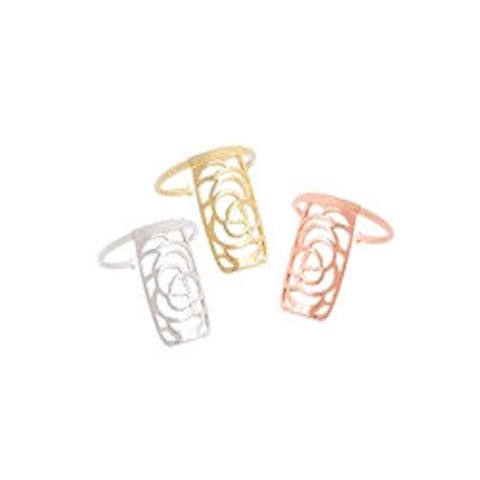 Roses Nail Armor Ring