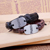 Peace Leather Bracelet