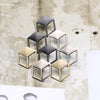 3D Cube Collar Pin (Pair)