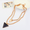 Double Triangle Chain Necklace