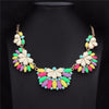 Rainbow Flowers Necklace