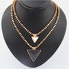 Double Triangle Chain Necklace
