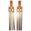 Geometric Pyramid Tassels Danglers