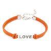 LOVE Charm Leather Wrist-Chain