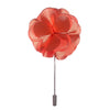 Green & Orange Floral Layers Lapel Pin