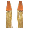 Deep Triangle Tassel Danglers