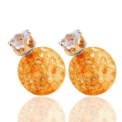 Double Sided Crystal Earrings