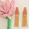 Deep Triangle Tassel Danglers