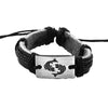 Zodiac Sign Leather Bracelet