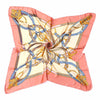 Geometric Foulard Print Silk Scarf